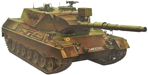 Bild von Tamiya Leopard 1 A4 Westdeutschland Modellbau Set 1:35 Military Miniature Series No. 112